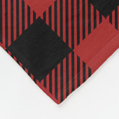 Roter Buffalo-Karo-Foto-Collage Fleecedecke (Ecke)