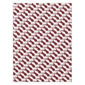 Roter Büffel, karierte Weihnachtswildjagd Tischdecke (Vorderseite)