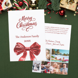 Roter Bug Foto Collage Jahr im Überblick Weihnacht Feiertagskarte