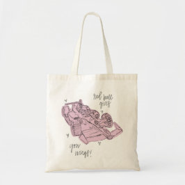 roter Bull-Totebeutel (F1!) Tragetasche