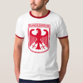 Roter Bundeswehr-T - Shirt (Vorderseite)