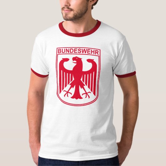 Roter Bundeswehr-T - Shirt (Vorderseite)