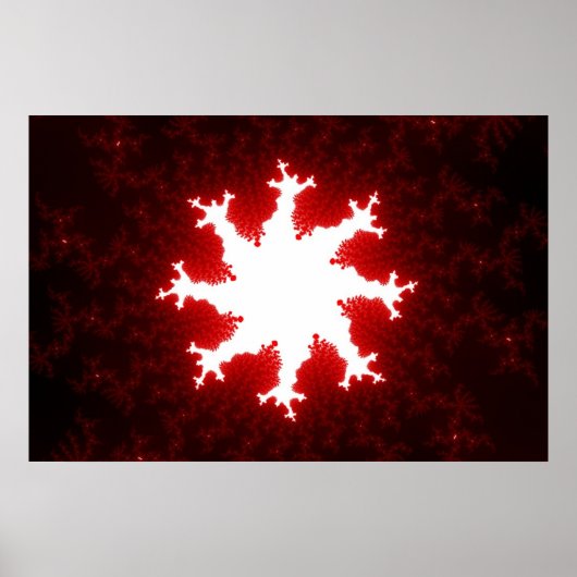 Roter Burst Poster (Vorne)