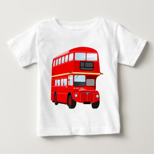 Roter Bus Baby T-shirt (Vorderseite)