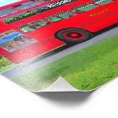 ROTER BUS FOTODRUCK (Ecke)
