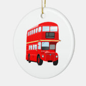 Roter Bus Keramikornament (Links)