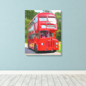 ROTER BUS LEINWANDDRUCK (Insitu (Holzboden))