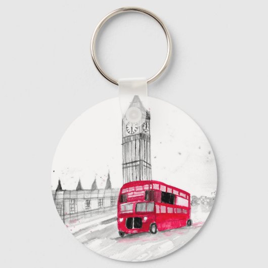 Roter Bus London Schlüsselanhänger (Vorderseite)