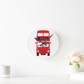 Roter Bus-personalisierte Uhr Londons (Zuhause)
