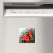 roter Butterfly-Magnet Magnet (In Situ (Geschirrspüler))