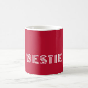 Roter C81 & Weißer Spaß-Font Moderner Name Benutze Kaffeetasse