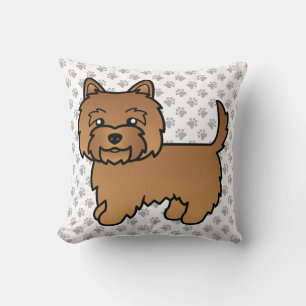 Roter Cairn Terrier Süßer Cartoon-Hund Kissen