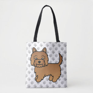 Roter Cairn Terrier Süßer Cartoon-Hund Tasche