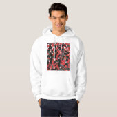 Roter Camouflage-DigitalTechHoodie Hoodie (Vorne ganz)