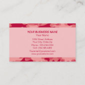 Roter Camouflage-Tarnungs-Name personalisiert Visitenkarte (Rückseite)