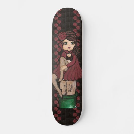Roter Caped Quantum SüsseSkateboard Skateboard (Vorderseite)