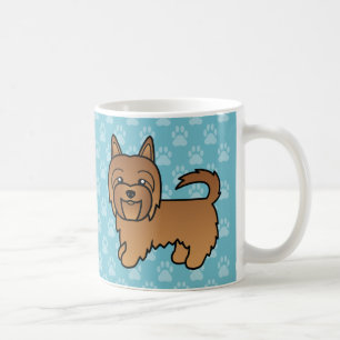 Roter Cartoon Australischer Terrier Kaffeetasse