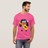 Roter Cartoon mit Gitarre T-Shirt (Vorne ganz)