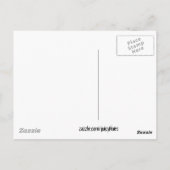 Roter Cartoon niedliches Herzdesign Postkarte (Rückseite)