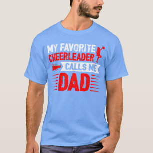 Roter Cheer Dad Familie Vater Cheerleader Squad Ju T-Shirt