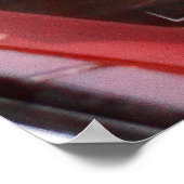 Roter Chevy Armaturenbrett Poster (Ecke)
