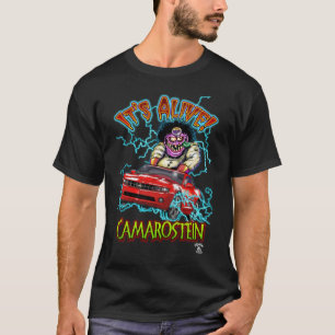Roter Chevy Camaro RS schwarzer T - Shirt