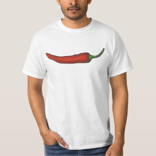 Roter Chile Chili Pepper Paprikaschoten Hot Spicy T-Shirt
