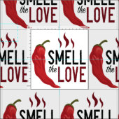 Roter Chile Riecht die Liebe Stoff (Kachel)