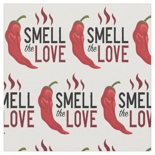 Roter Chile Riecht die Liebe Stoff (Nahaufnahme)