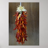 Roter Chile Ristra Poster (Vorne)
