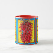 Roter Chile Ristra Southwest Tasse Lizard (Zentrum)