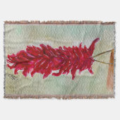 Roter Chile Wasserfarbe Ristra New Mexico Decke (Vorderseite)