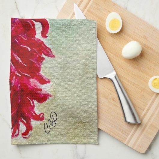 Roter Chile Wasserfarbe Ristra New Mexico Geschirrtuch (Viertel Falte)