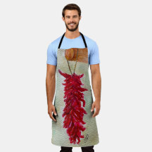 Roter Chile Wasserfarbe Ristra New Mexico