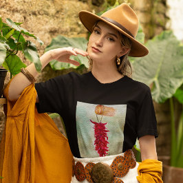 Roter Chile Wasserfarbe Ristra New Mexico T-Shirt