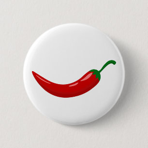 Roter Chili Button