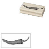 Roter Chili Chile Pepper Hot Spicy Paprikaschoten  Gummistempel (Stempel)