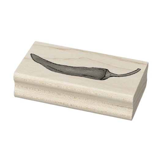 Roter Chili Chile Pepper Hot Spicy Paprikaschoten  Gummistempel (Stempel)