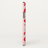 Roter Chili-Muster Case-Mate iPhone Hülle (Hinten/Rechts)