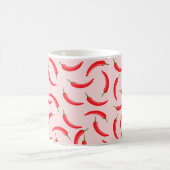 Roter Chili-Muster Kaffeetasse (Mittel)