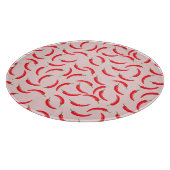 Roter Chili-Muster Schneidebrett (Ecke)