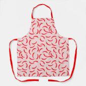 Roter Chili-Muster Schürze (Vorderseite)