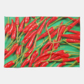 Roter Chili Paprikaschoten Geschirrtuch (Horizontal)