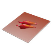 Roter Chili Paprikaschoten große Fliesen (Seite)