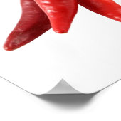 Roter Chili Paprikaschoten Plakate (Ecke)