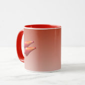 Roter Chili Paprikaschoten rote Combo-Tasse Tasse (Vorderseite Links)