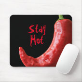 Roter Chili-Pfeffer || bleibe heiß Mousepad (Mit Mouse)