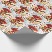 Roter Chili-Pfeffer-Gitarrist Geschenkpapier (Ecke)