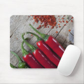 Roter Chili-Pfeffer Mousepad (Mit Mouse)