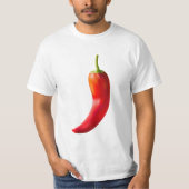 Roter Chili Pfeffer schwarz t Shirt (Vorderseite)